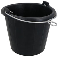 Tough Rubber Bucket Flexible Traditional Thick Rubber 7.5L with Rope Eye Boat