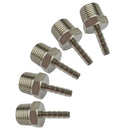 1/2" BSP Threaded Hose Tail Fitting for 1/4" 5/16" 3/8" 1/2"  3/4"  Pipe Hose