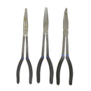 Long Nose Pliers Set Extra Long 3pc 11" / 285mm Straight Bent Angled