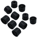 Black Rubber Door Stop Stops Stopper Wedges Buffer Skirting Protection
