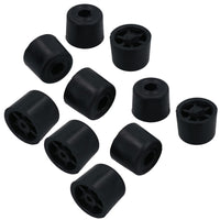 Black Rubber Door Stop Stops Stopper Wedges Buffer Skirting Protection