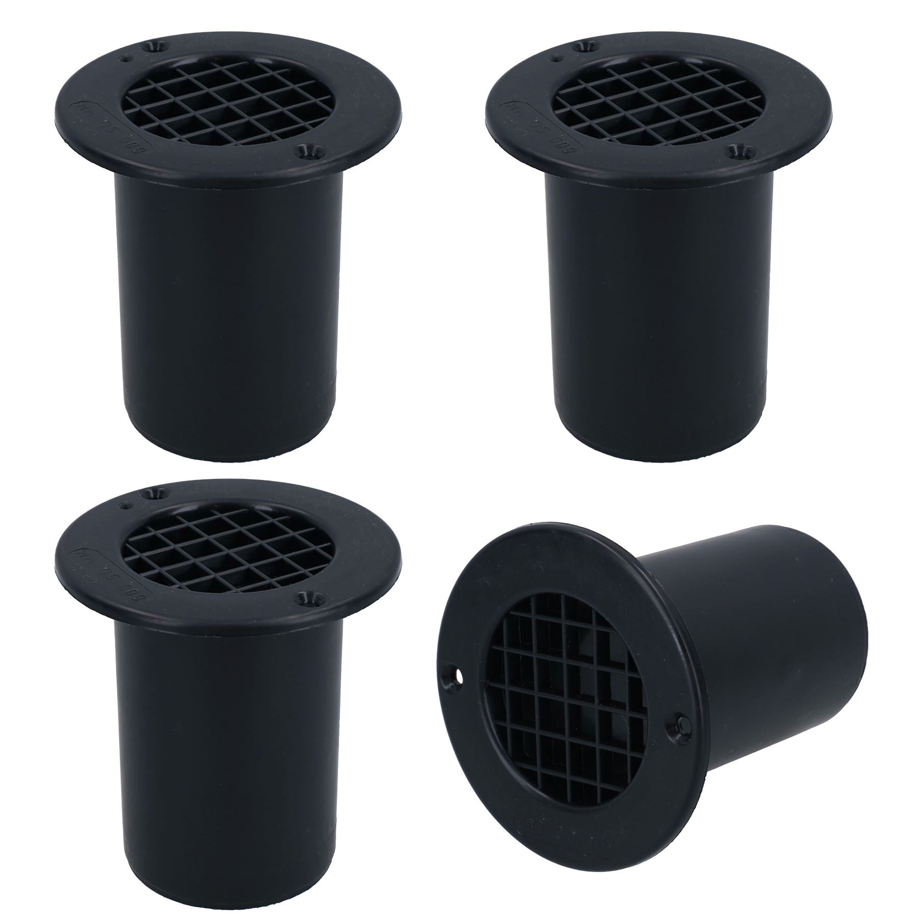 Gas Drop Out Floor Vent 75mm Long Flange Caravan Van Conversion Motorhome