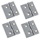 Polished Door Hinge Stainless Steel 61mm x 51mm 316 Marine Cabin Hatch