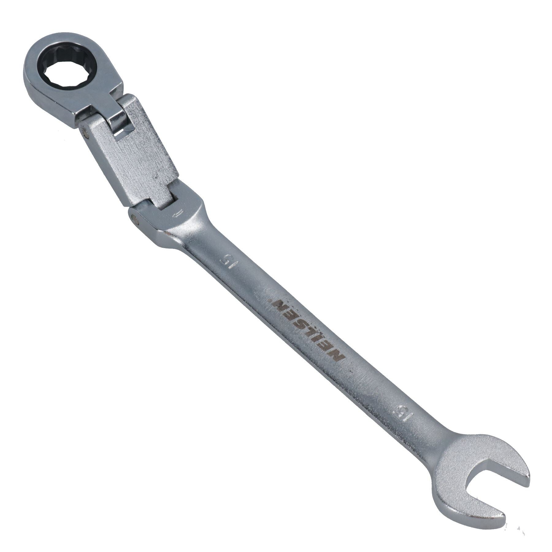 Metric Double Jointed Flexi Ratchet Combination Spanner Wrench 72 Teeth