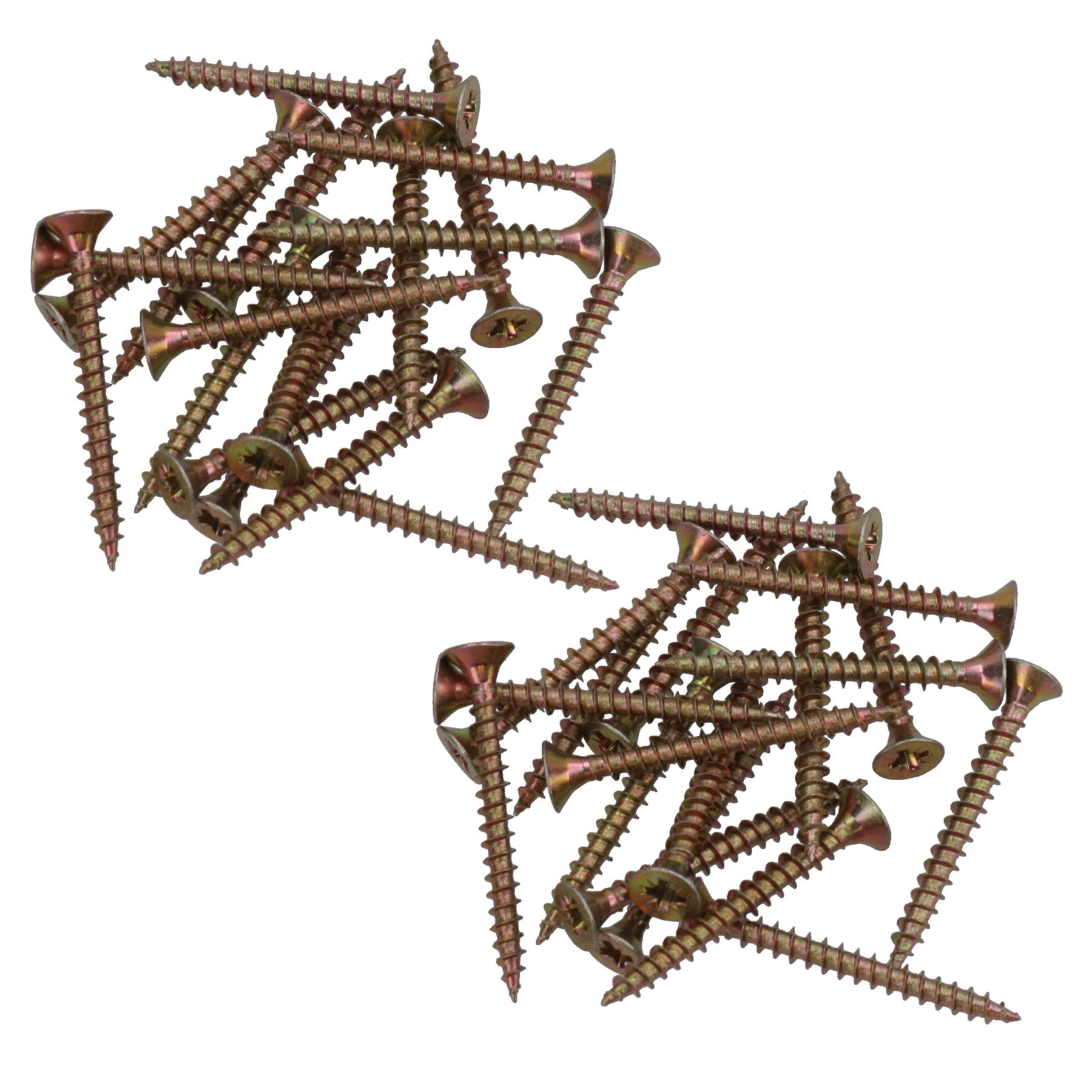 3.5mm x 35mm Countersunk Wood Chipboard Screw Fasteners PZ2 Drive