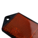 Orange Amber Large Rectangular Reflectors Driveway Gate Fence Post Trailers