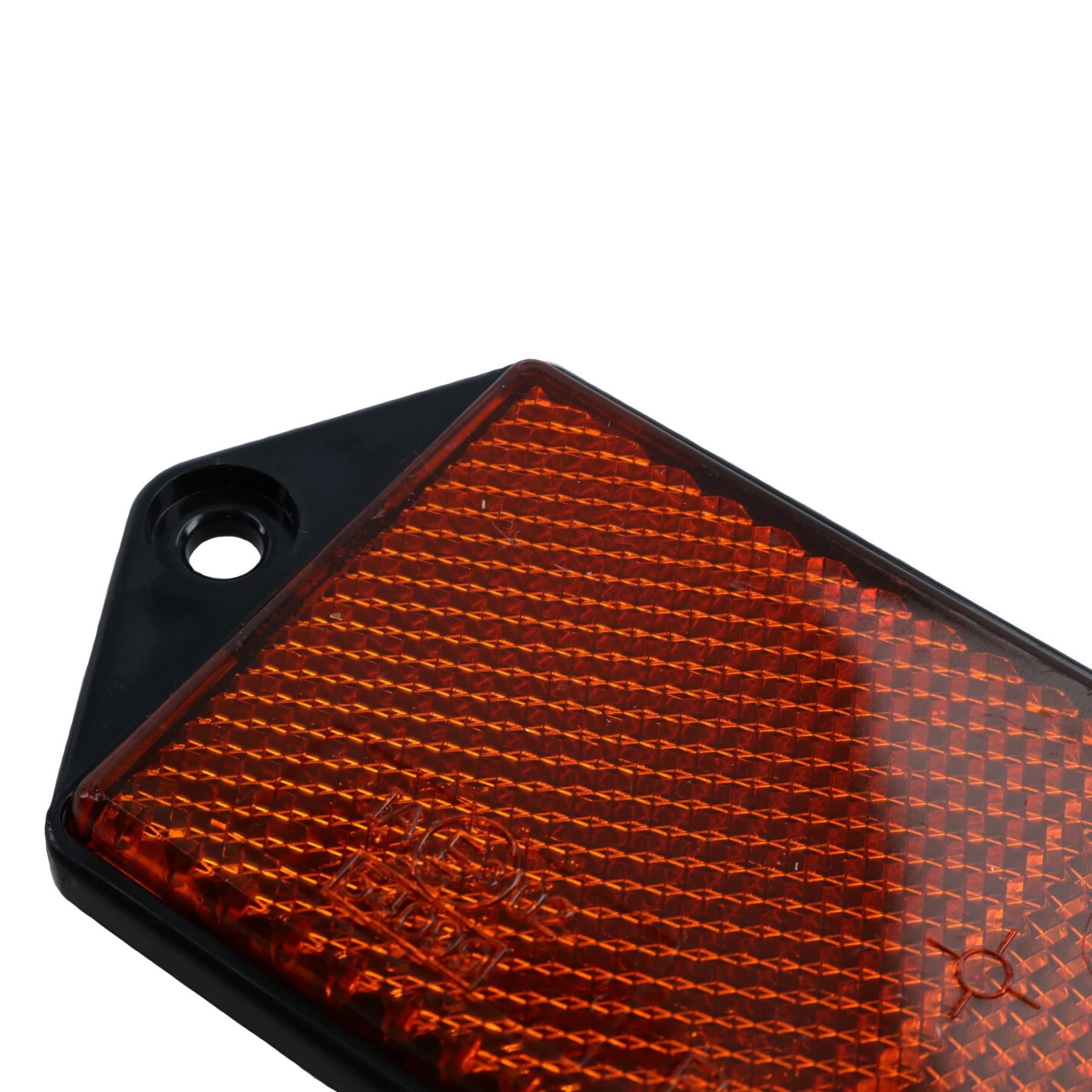 Orange Amber Large Rectangular Reflectors Driveway Gate Fence Post Trailers