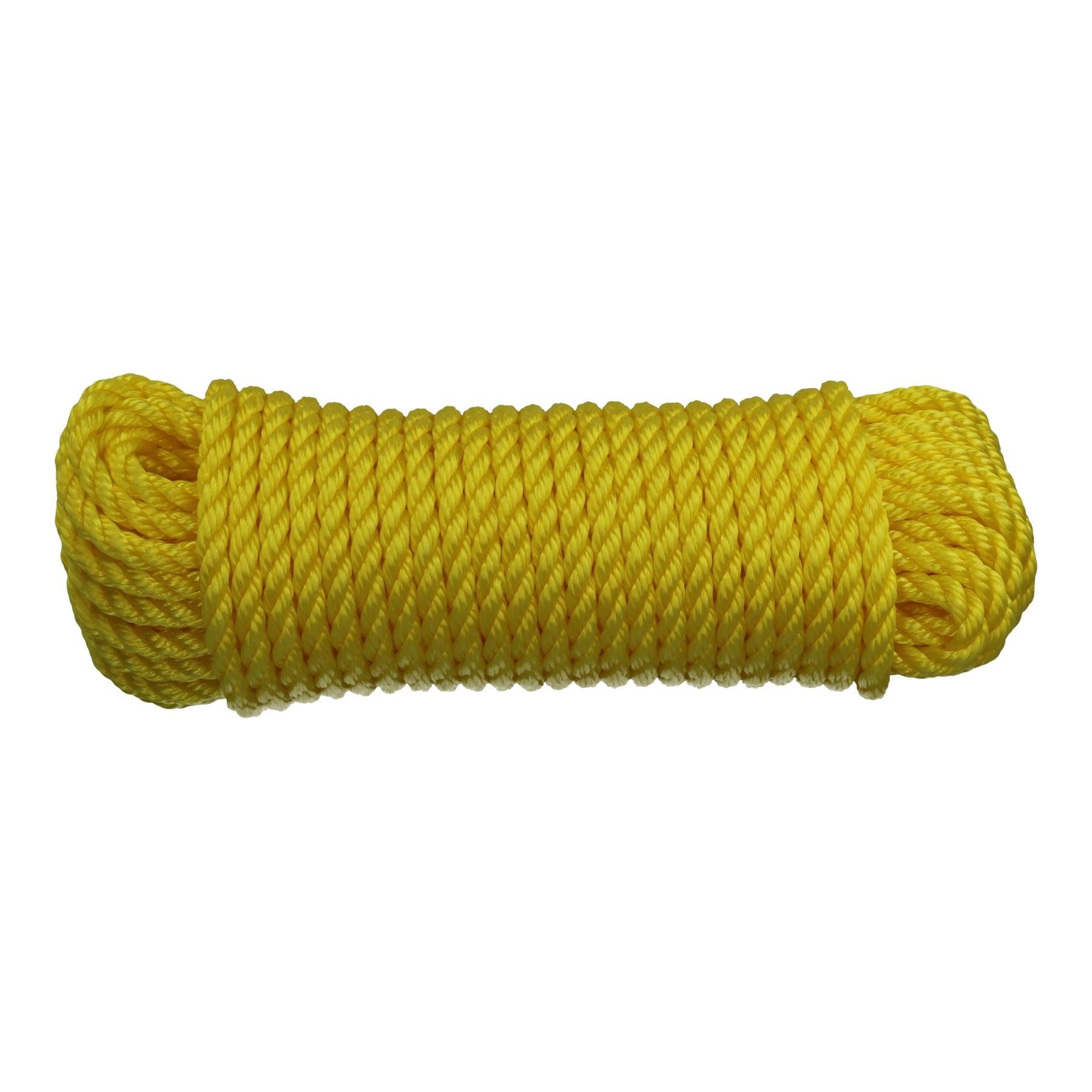 10mm x 20m Multi-Purpose Utility Polypropylene Rope High Vis Fastener ...