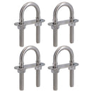 M8 28mm x 75mm U-Bolts / N-Bolts Stainless Steel Marine Grade Boat Trailer