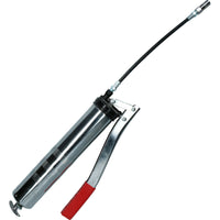 Hand Held Lever Style Grease Gun with Flexible and Fixed Nozzle 140z Capacity