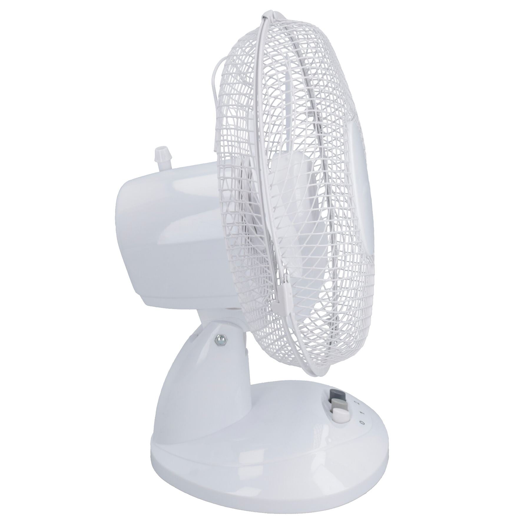 9” Oscillating Desk fan Portable Tilting Head Cooling 2 Speed Silent UK Plug