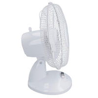 9” Oscillating Desk fan Portable Tilting Head Cooling 2 Speed Silent UK Plug