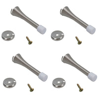 Spring Door Stops Stopper Buffer Skirting Protection Wall Mounted With Fastener