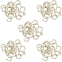 1.5 Inch 38mm Cup Hook Screws Picture Curtain Hangers Fasteners Brass Coated