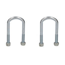 2 Single Parabolic Leaf Spring High Tensile U Bolt Nuts for Ifor Williams Trailers