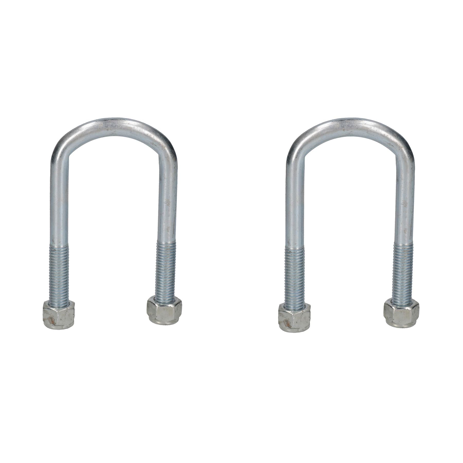 2 Single Parabolic Leaf Spring High Tensile U Bolt Nuts for Ifor Williams Trailers