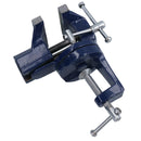 60mm (2") Swivel Twist Vice Clamp Grip On Type Holder Anvil TE113