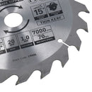 Circular Saw Blade 165mm x 16 / 20mm Mixed Teeth TCT Cutting Disc Wood