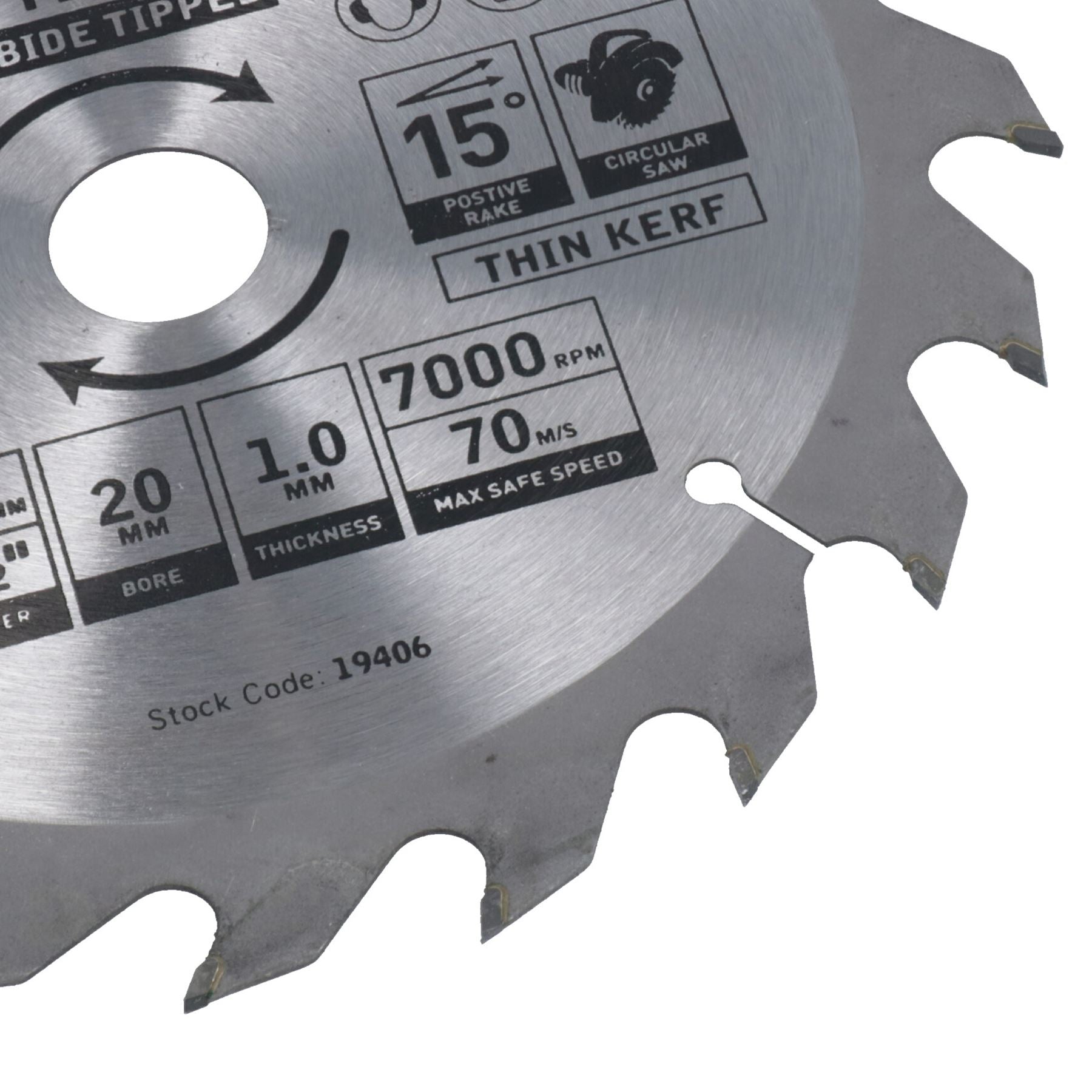 Circular Saw Blade 165mm x 16 / 20mm Mixed Teeth TCT Cutting Disc Wood