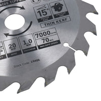 Circular Saw Blade 165mm x 16 / 20mm Mixed Teeth TCT Cutting Disc Wood