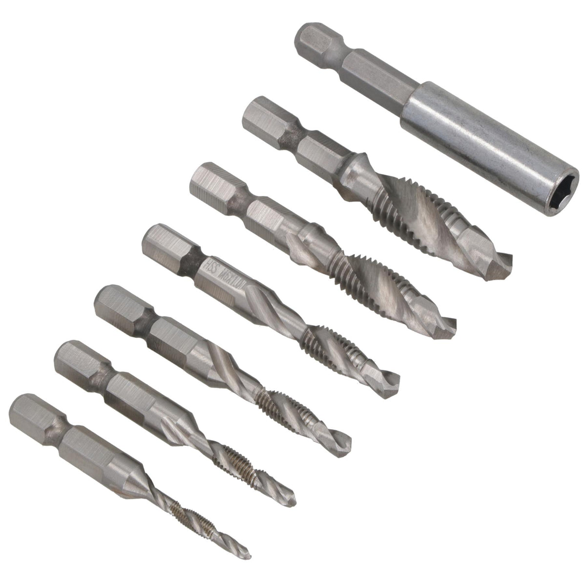 Thread Tapping Drill Set Metric HSS M3 to M10 Combination Cutter Set