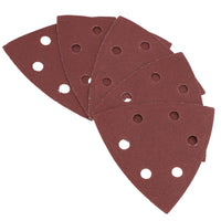 Hook Loop Delta Sanding Abrasive Discs Pads 93mm Triangle 120 Grit Fine 100pc