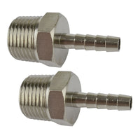 1/2" BSP Threaded Hose Tail Fitting for 1/4" 5/16" 3/8" 1/2"  3/4"  Pipe Hose