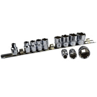 Imperial AF Socket Set SAE Inch Sockets Extensions Ratchets 1/4"dr 3/8"dr 1/2"dr Tool Bag