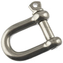 D Shackle Dee Link M6 - M12 Galvanised Steel Lifting Towing Rigging Pin Loop