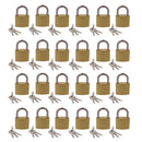 Heavy Duty 38mm Iron Brass Coated Padlock Security Lock Secure 3 Keys