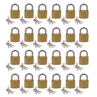Heavy Duty 38mm Iron Brass Coated Padlock Security Lock Secure 3 Keys