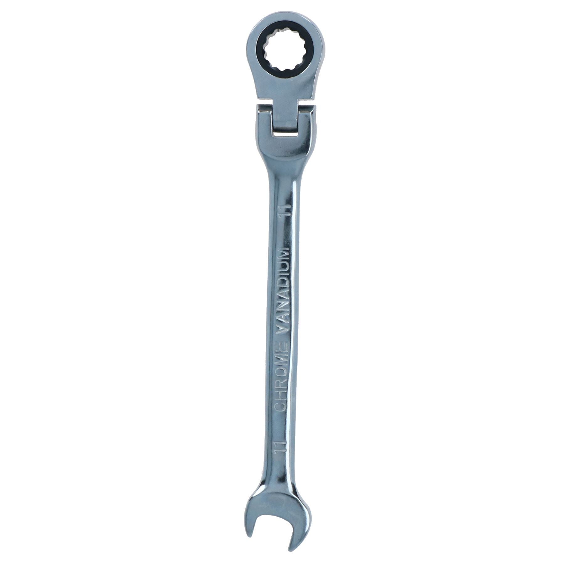 MM Metric Flexible Combination Ratchet Spanner Wrench Bi-Hex 12 Sided 72 Teeth