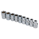 1/2" Drive Male + Female Short Long Torx E Sockets T27 – T70 E10 – E24 18pc