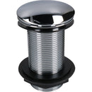 1-1/4" 32mm Push-button Quick-Clac Chrome-Plated Brass Basin Bath Plug Unslotted