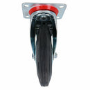 200mm (8in) HD Braked Castor Wheel Rubber Tyre For Trolleys Trucks Carts
