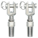 DIY Wire Rope Cable Fitting Swageless Rigging End Fitting Stainless Steel 316