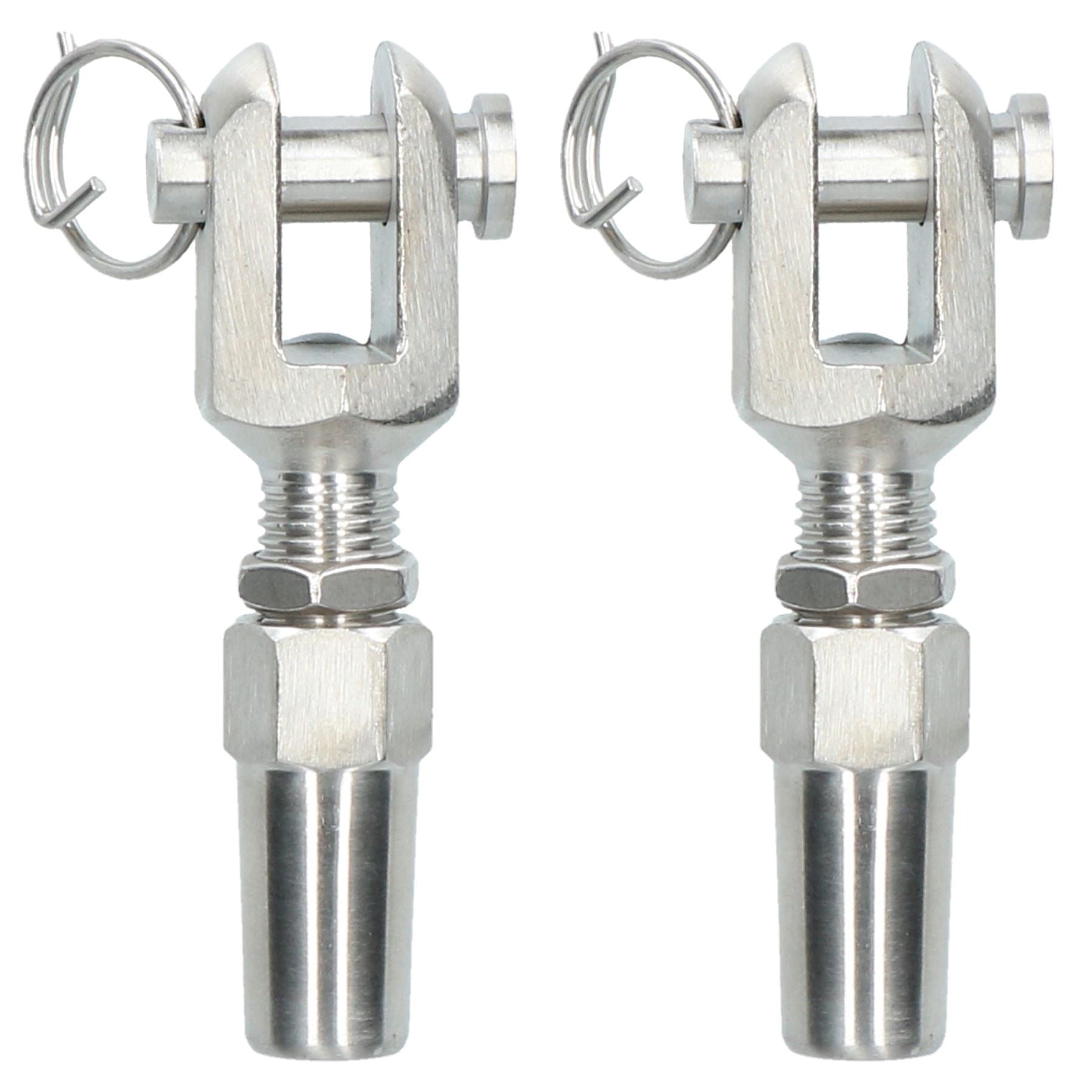 DIY Wire Rope Cable Fitting Swageless Rigging End Fitting Stainless Steel 316