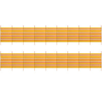 10 Pole Windbreak Beach Shelter 1.5m by 6.1m Screen Privacy Yellow Stripe