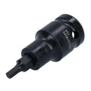 4mm 1/2in Drive Stubby Impact Impacted Male Allen Hex Key Socket 55mm Length