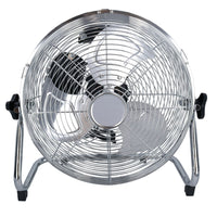 12 Inch Portable Metal Floor Fan Cool With Adjustable Tilt 50 Watt Motor UK Plug