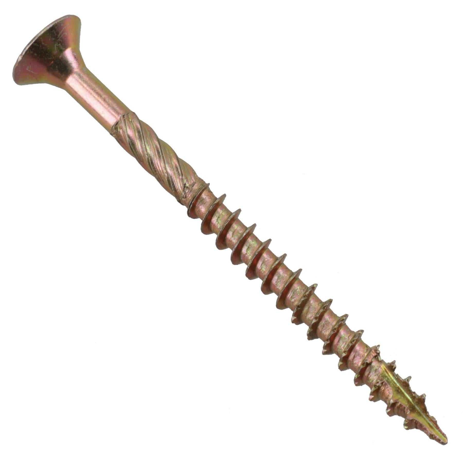 Countersunk Wood Screws 4.0 x 50mm Serrated Edge Prevent Splitting PZ2