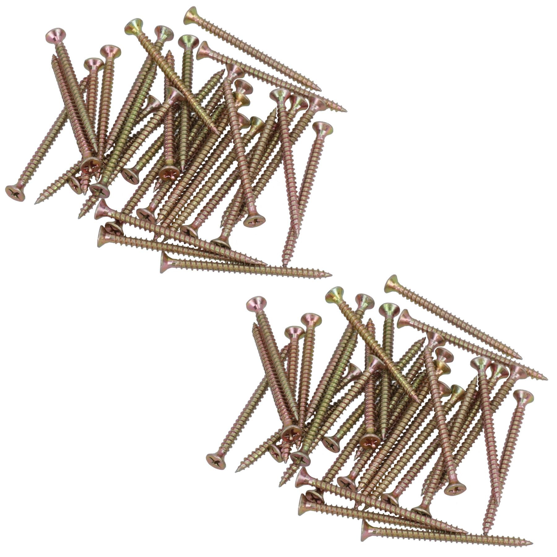 Countersunk Multi Purpose Chipboard Wood Timber Screws 50mm Long Pozi