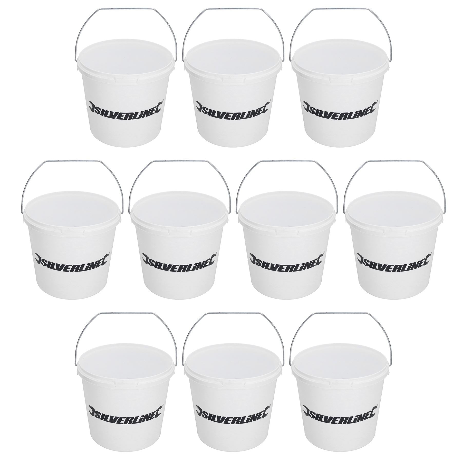2.5 Litre Plastic Paint Kettles Painting Mixing Pots without Lids Decorating