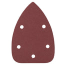 Hook And Loop Detail Sanding Pads Discs 140mm Triangular 120 Grit Fine 100pc
