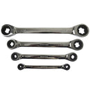 Torx / E Ratchet Spanner Wrench Set Double Ended E6 - E24 4pc Set BERGEN AT482