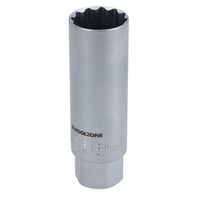 Metric Thin Walled Spark Plug Sockets 14mm 16mm + 18mm 12 Point Bi-hex 3pc