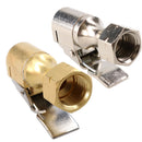 PCL Euro Clip On Tyre Valve Connector Open & Closed End 1/4" BSP Thread