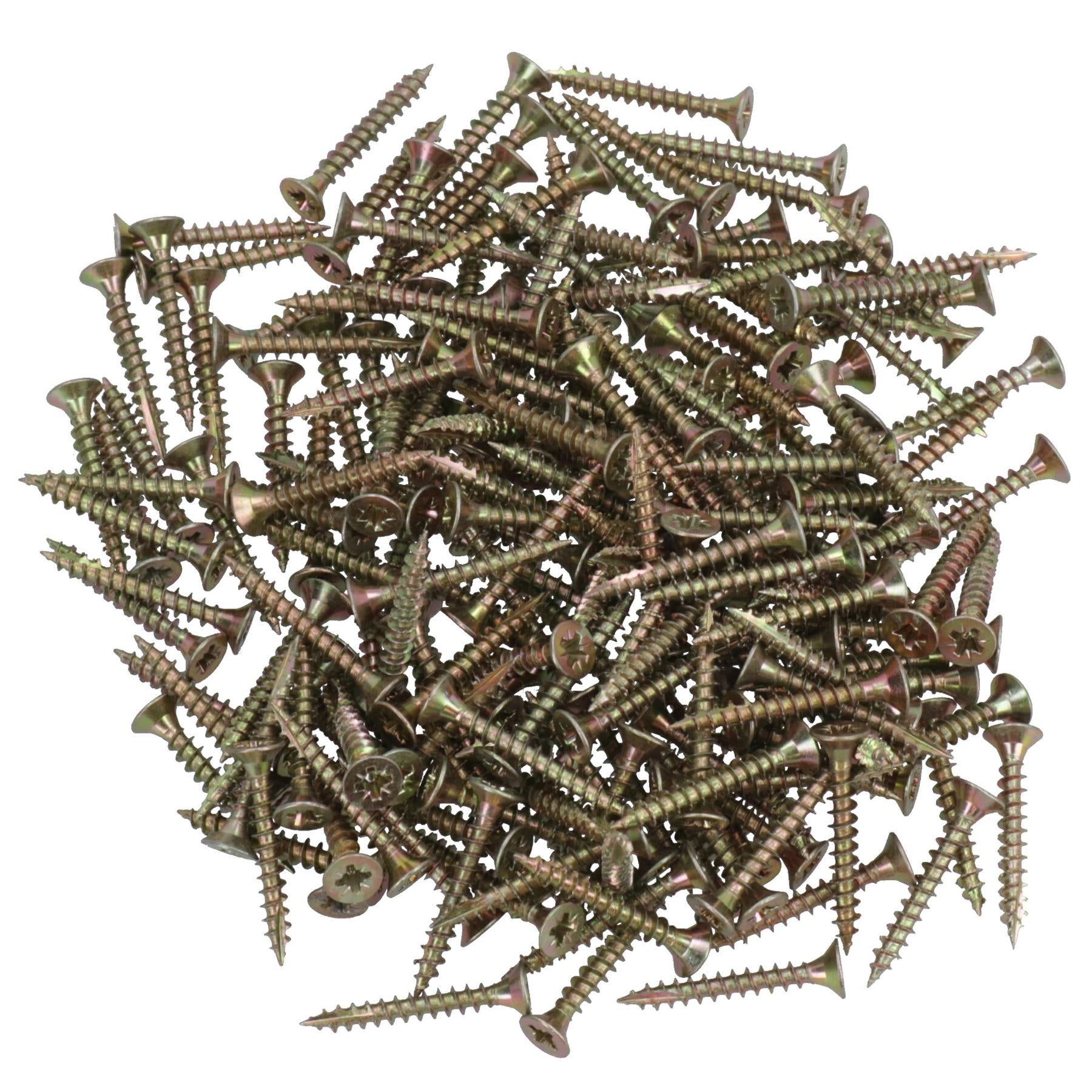 Countersunk Wood Screws 4.0 x 30mm Serrated Edge Prevent Splitting PZ2