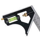 12" / 300mm Engineers Square Adjustable Combination Set Square + Spirit Level
