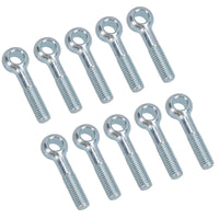 M10 50mm Eye Bolt Single Bolt Zinc Plated Threaded Rings DIN444 Catenary Wire